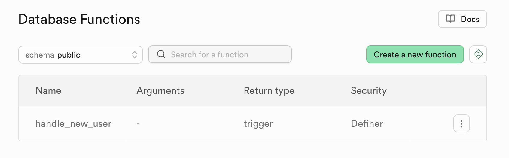 DB Functions